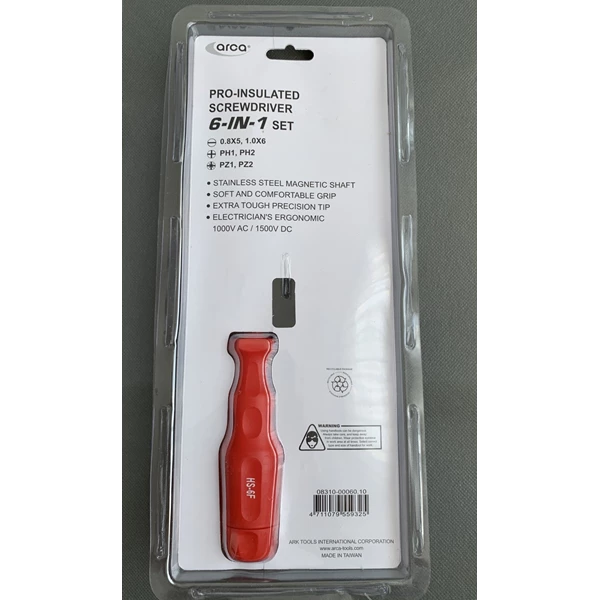 ARCA 6in1 VDE Insulated Screwdriver Standard Germany