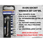 ARCA 10 Pcs XI-ON Socket Wrench Set 3/8&quotDR 6PT 4