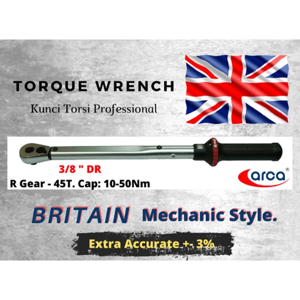 ARCA Professional Torque Wrench 3/8"DR Accurate +-3%