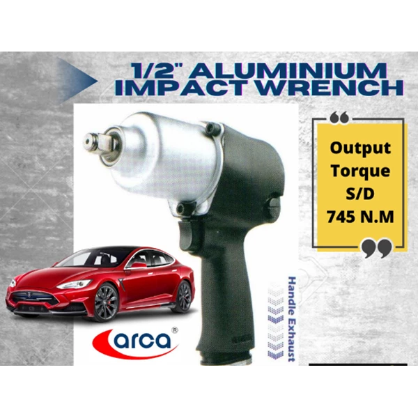 ARCA 1/2" Aluminium Impact Wrench 5 Stages Control MAX TORQUE 745 Nm