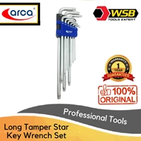 ARCA 9 Pcs Extra Long Tamper Star Key Wrench Set (L Type)