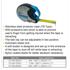 Meteran / Roll Meter ARCA Stainless Steel Protector Tape 2