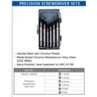 ARCA 6 Pcs Precision Screwdriver Set (4 Flat 2 Phillips) 2