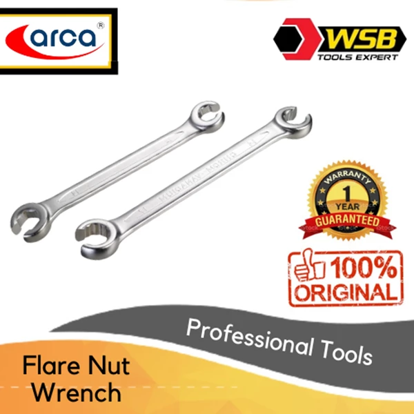 ARCA Flare Nut Wrench / Toothed / Serrated Wrench 8x10 - 14x17mm