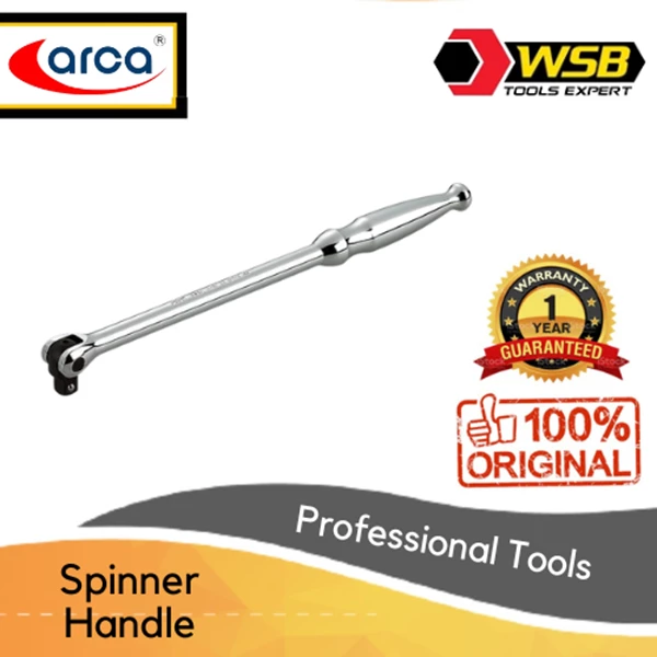 Long Spinner Handle ARCA 3/8" 1/2" DR
