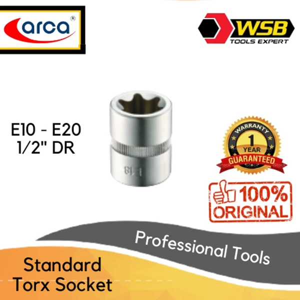 ARCA Standard Torx Socket 1/2" DR
