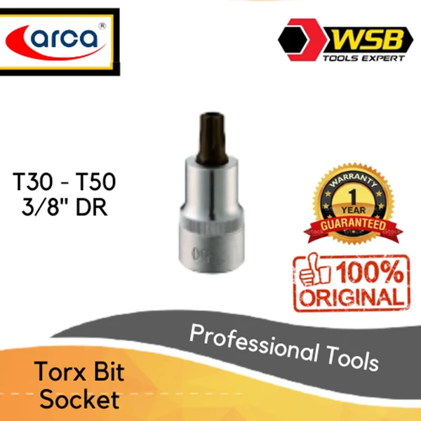 ARCA T-Type Torx Bit Socket 3/8" DR