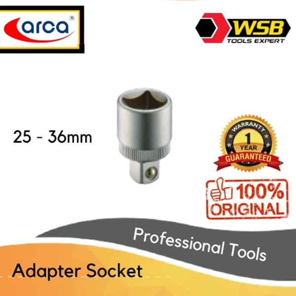 ARCA Kunci Sock / Mata Sock Adapter Female x Male 25 ~36mm