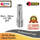 ARCA Xi-On Deep Hand Socket 1/2" DR 8 - 32mm 6PT / Kunci Sock / Mata Sock 1