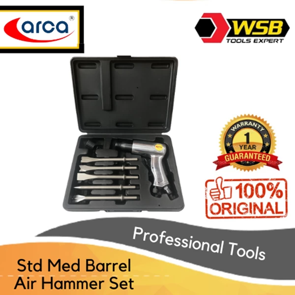 ARCA Tool Kits Standard Medium Barrel Air Hammer (Piston Stroke 56mm)