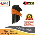 ARCA 7 Pcs Short Arm Hex Key Wrench Set 2.5 - 10mm 1