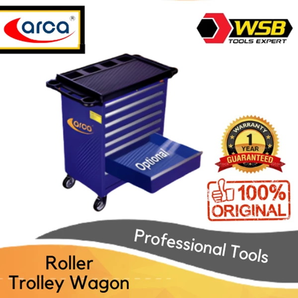 ARCA 7 Drawer Roller Trolley Wagon / 145pcs Item / Tool Set / Security Locks