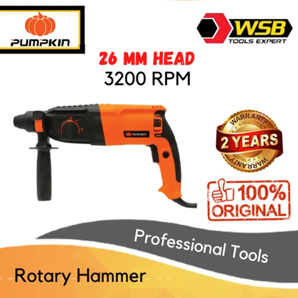 Pumpkin 26mm Rotary Hammer 3200RPM Power Tools Thailand