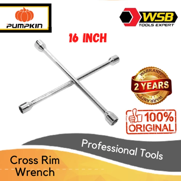 Pumpkin 4 Way Cross Rim Wrench 16" Hand Tools Thailand